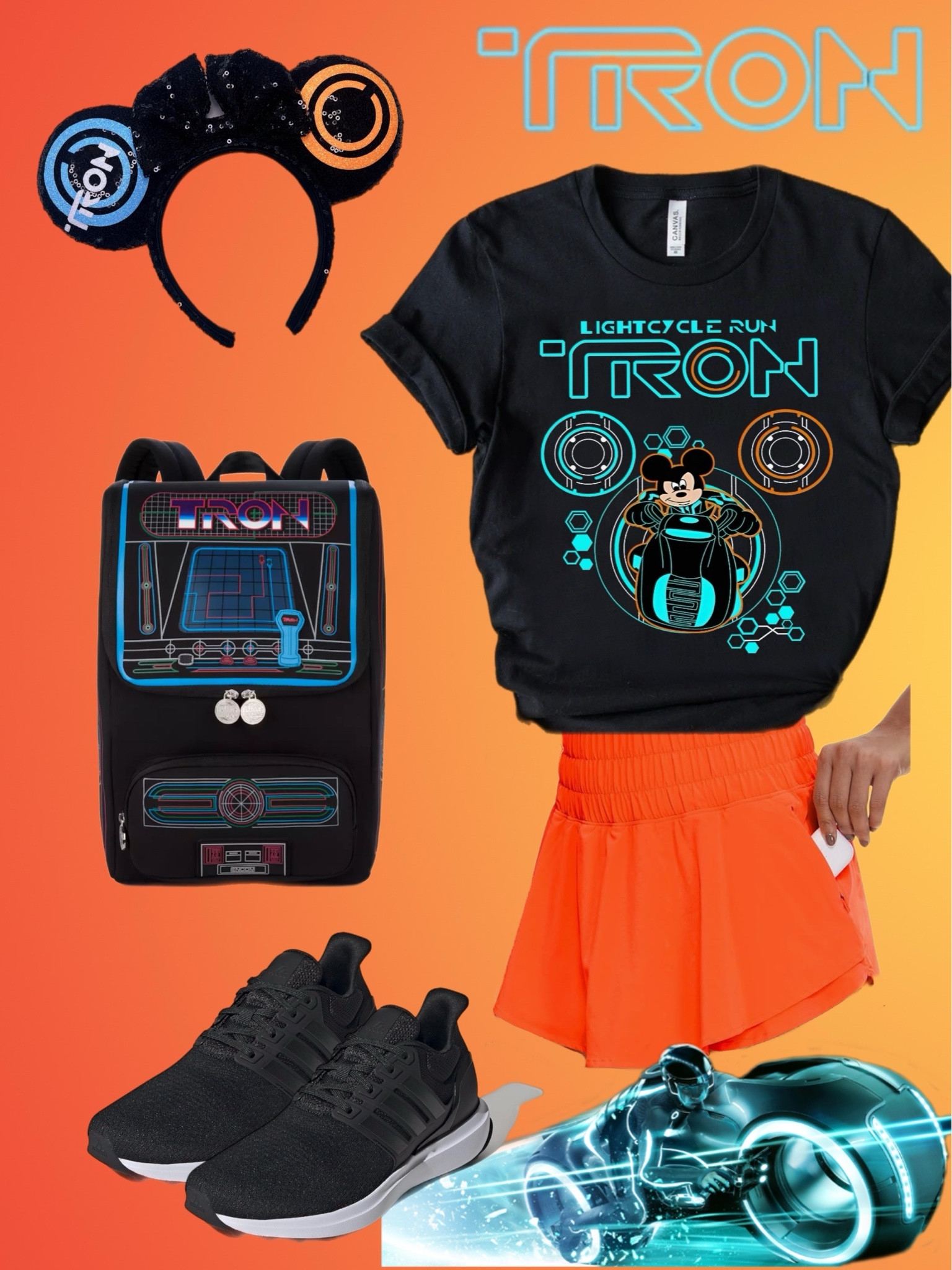 Embracing the electrifying spirit of Tron! ⚡️ #TronInspired #GlowUp #DigitalFashion #disneyfashion #disneybound #tronfashion