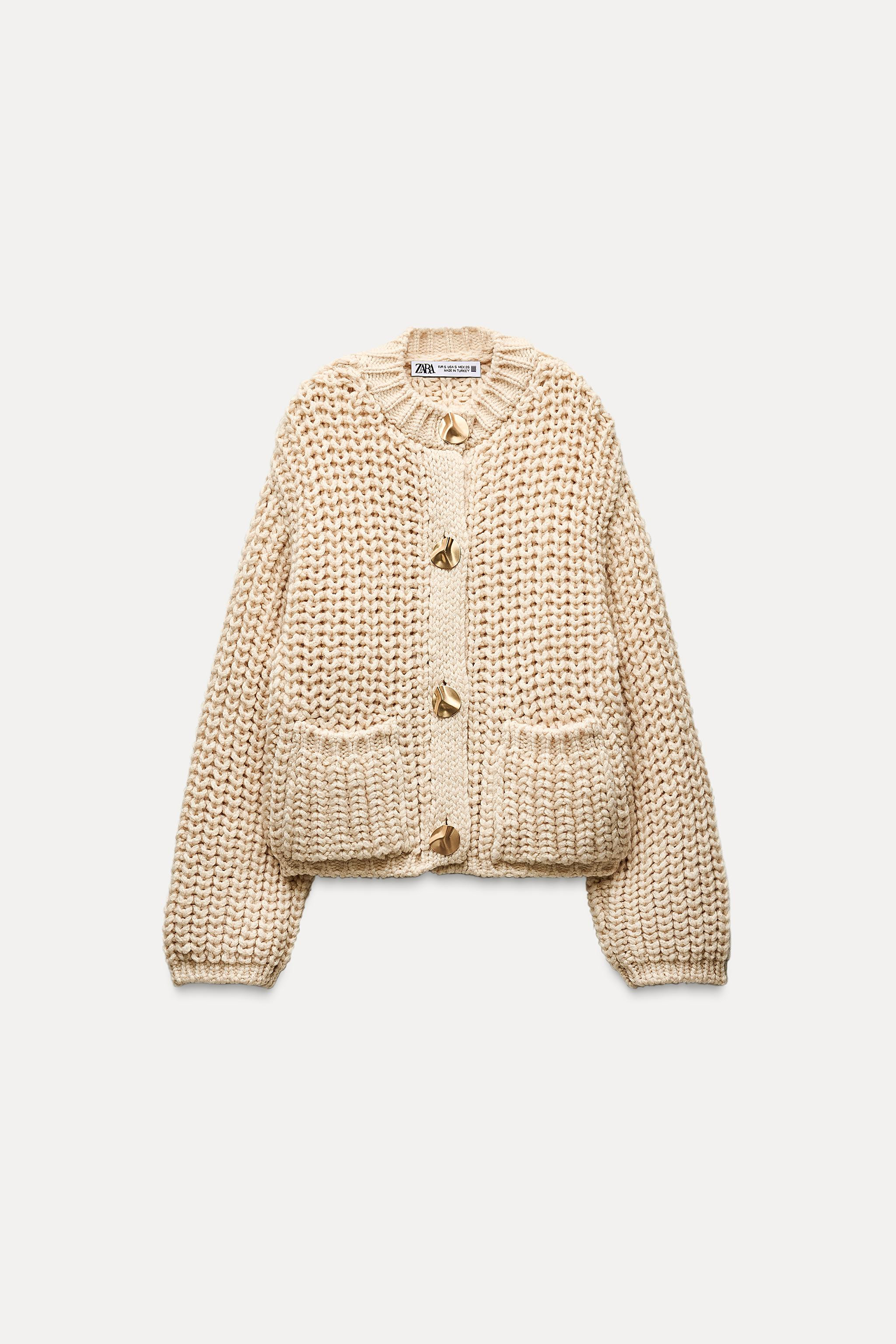 CHUNKY KNIT CARDIGAN | Zara US