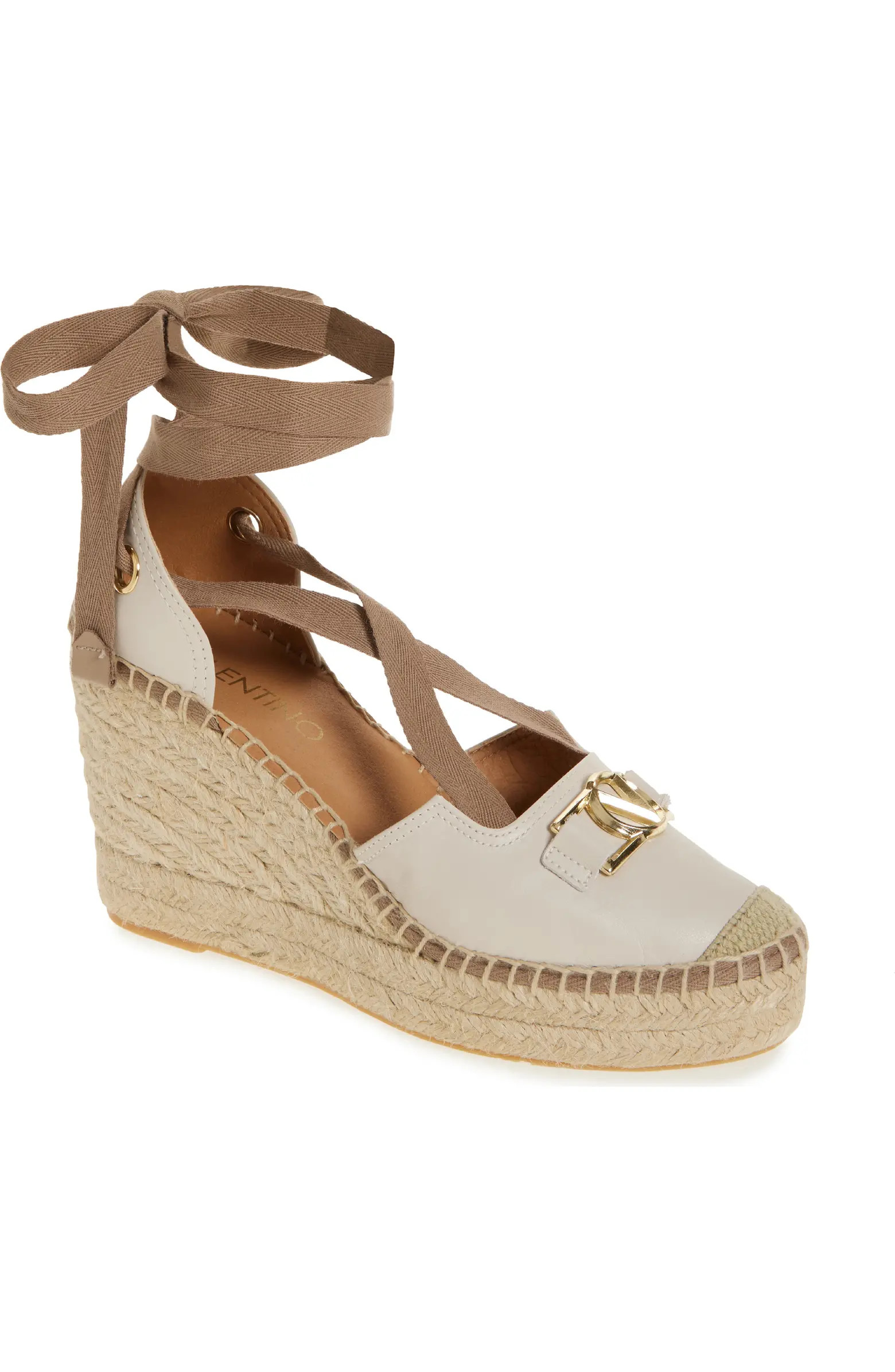 VALENTINO BY MARIO VALENTINO Roxana VLOGO Wedge Sandal (Women) | Nordstromrack | Nordstrom Rack