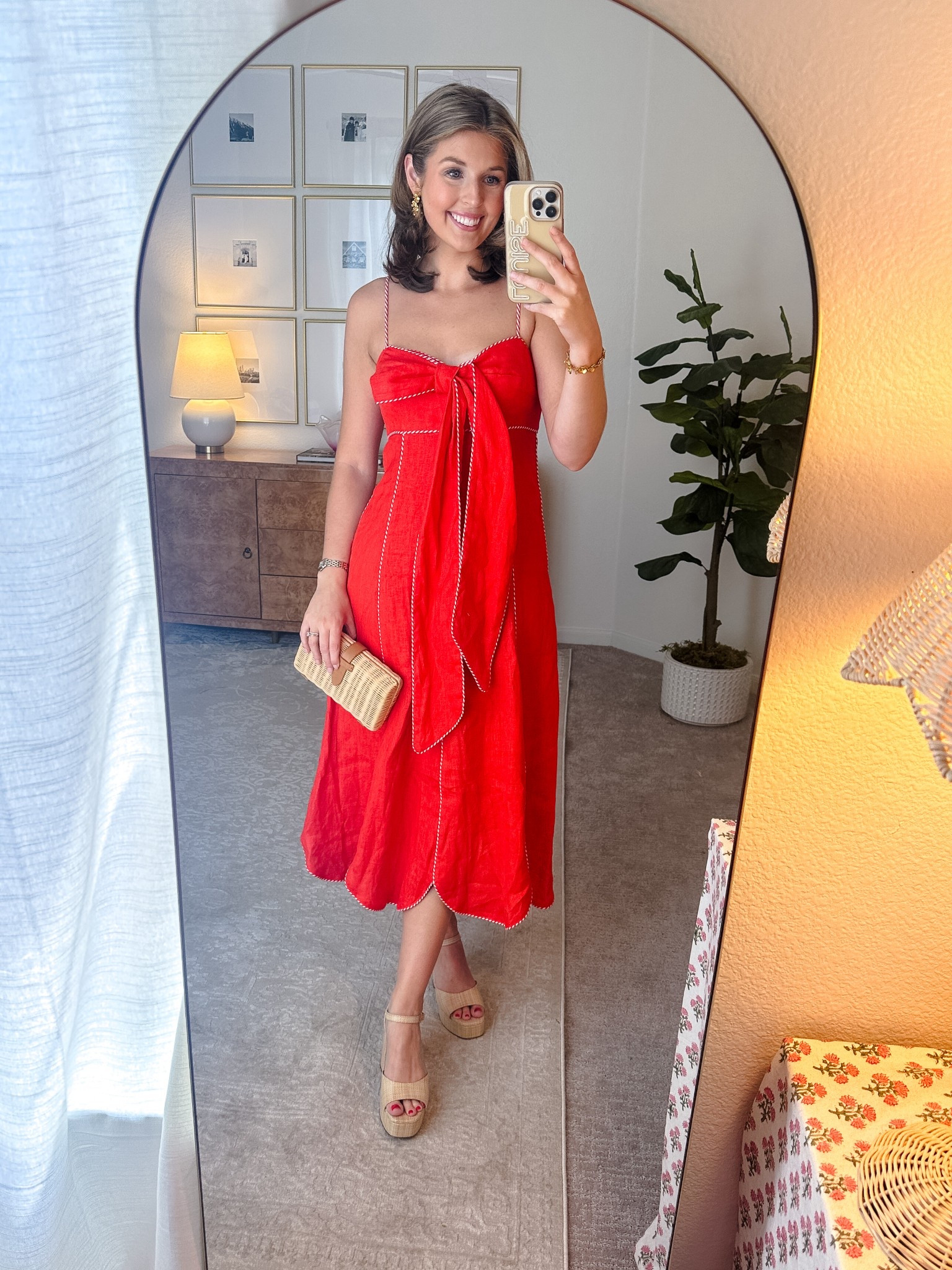 Summer cocktail outfit idea! Wearing a S! Runs small in the chest