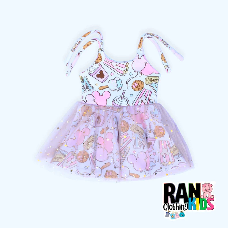 Tulle Dress Tie Straps , Baby Girl Dress Minnie, Disney twirly Dress , Princesses Twirl Dress, Gi... | Etsy (US)