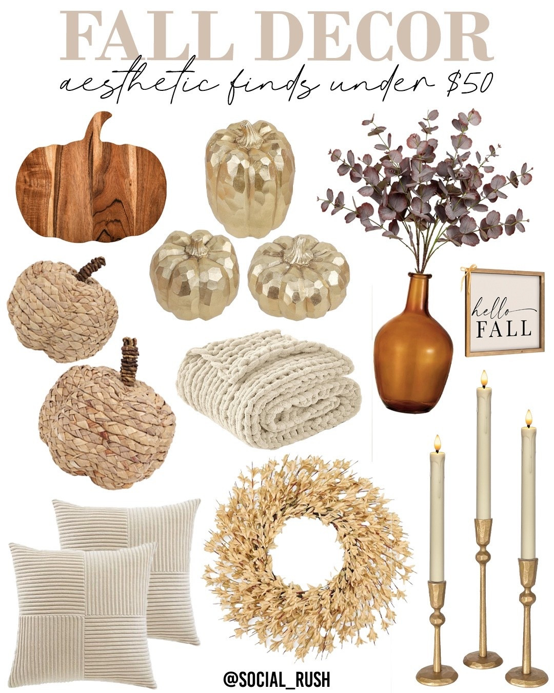 neutral fall decor, aesthetic fall decorations, Amazon fall home finds, cozy fall decor Amazon, budget-friendly fall decor, modern farmhouse fall, beige autumn accents, warm neutral fall style, rustic pumpkin decor, fall wreath Amazon, under $50 fall finds, cream throw blanket, soft fall textures, Amazon fall pillow covers, woven pumpkin decor, earthy fall accents, natural fall color palette, budget autumn home styling, affordable fall home refresh, fall candle holders Amazon, amber glass vase decor, neutral fall entryway, organic fall textures, minimalist autumn style, Amazon Thanksgiving decor, cozy neutral fall vibe, autumn home ideas cheap, neutral leaf wreath, cream fall throw pillows, Amazon seasonal home decor, cozy farmhouse fall, fall mantel decor under $50, elevated fall look Amazon, fall home accessories Amazon, boho fall style finds, taupe and gold fall accents, Amazon fall centerpiece ideas, woven texture pumpkins, cream and gold fall combo, elegant fall home Amazon, simple fall styling, neutral aesthetic autumn, modern fall setup, rustic chic fall decor, affordable cozy fall home, natural tones fall pieces, minimal fall decor Amazon, budget-friendly holiday look, cozy fall home vibes, and stylish fall accents on a budget.

#LTKSeasonal #LTKautumn #LTKHome