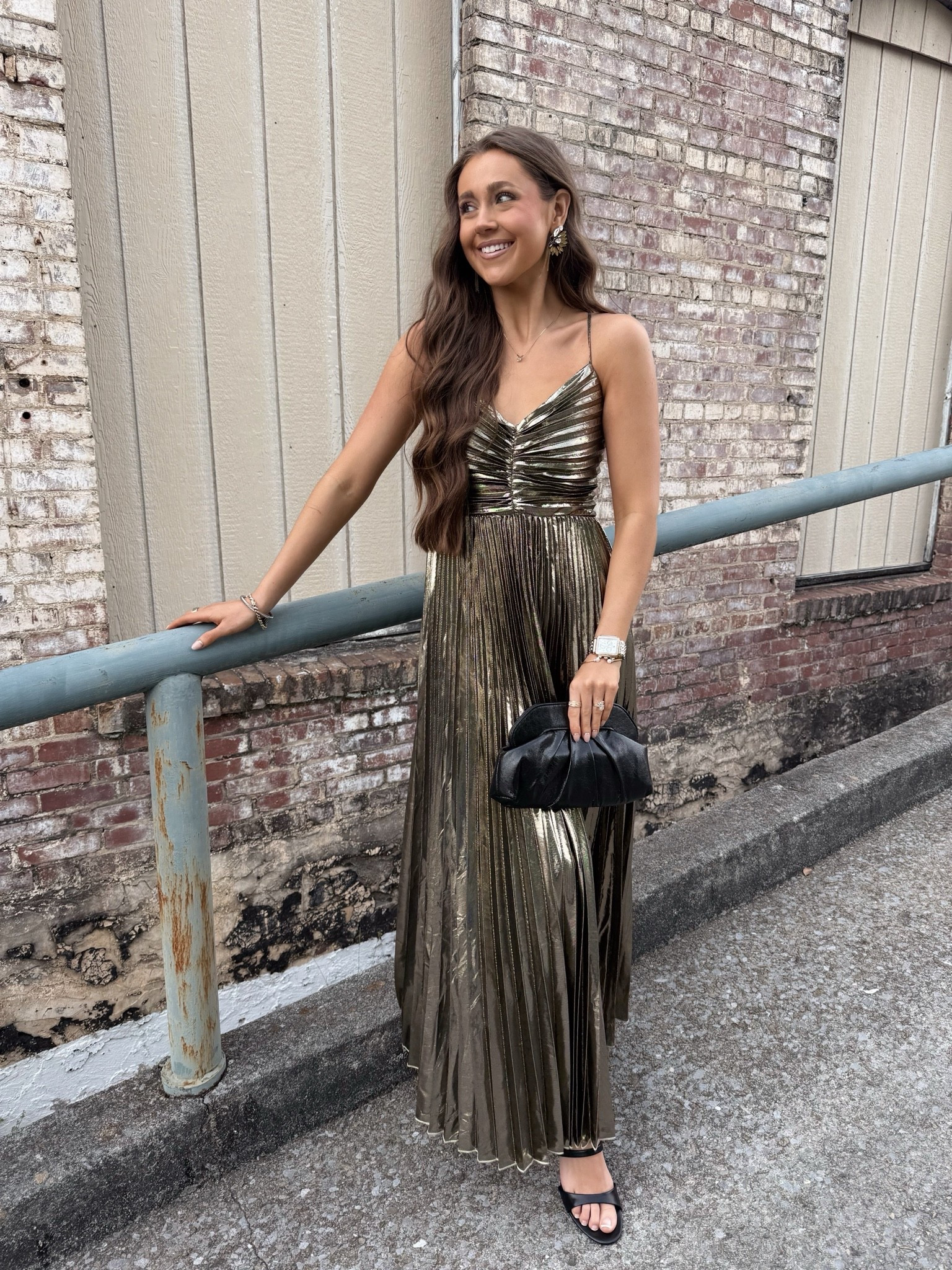 Wearing a 4 in the dress — fits just a little large!