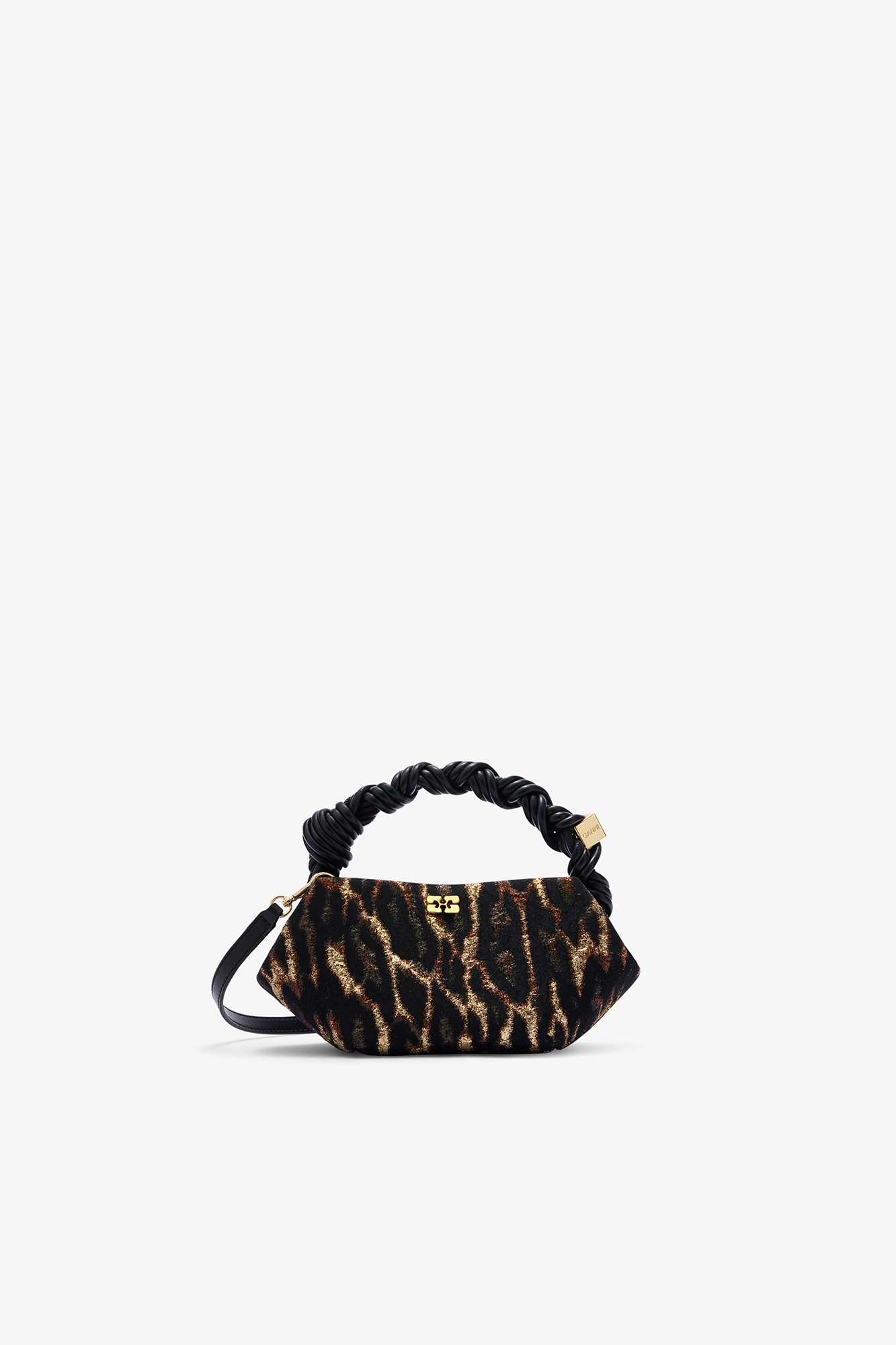 Mini Bou Bag in Metallic Cloque | Ganni