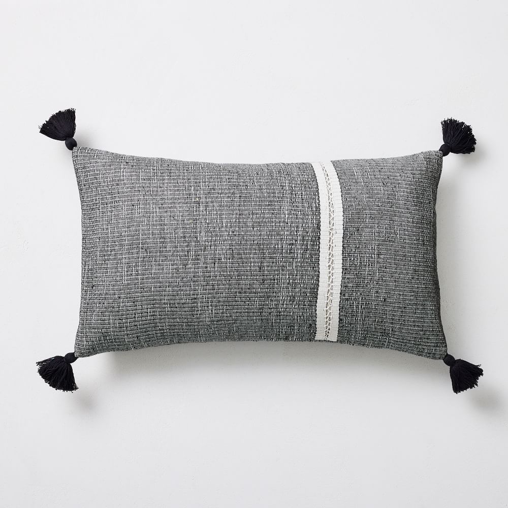 Silk Mono Stripe Pillow Cover | West Elm (US)