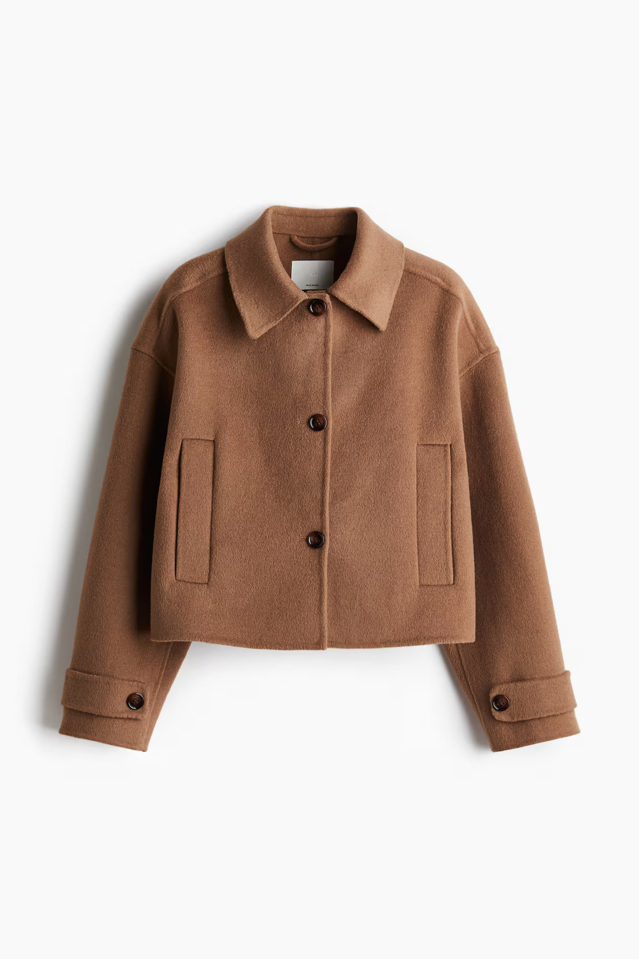 Chaqueta artesanal en mezcla de lana | H&M (FR, IT, ES, PT, BE)