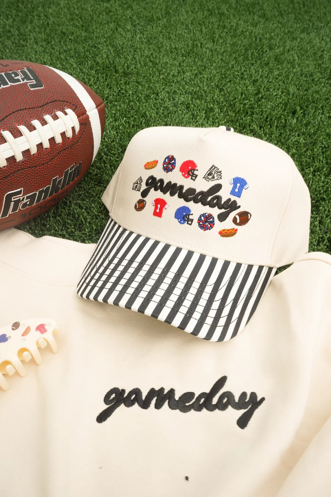 Gameday Icon Black Stripe Trucker Hat | KenzKustomz