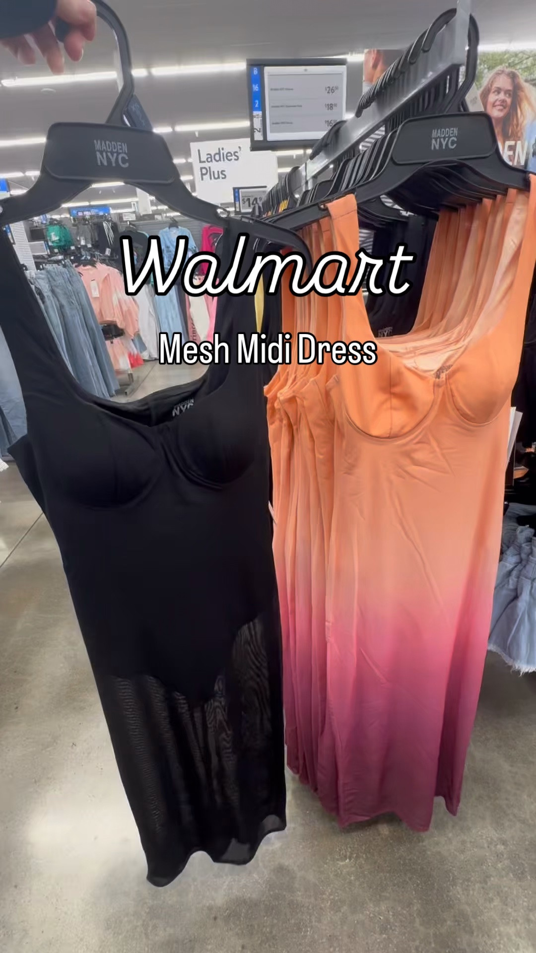 Madden NYC Women’s Mesh Midi Dress