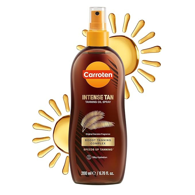 Carroten Intensive Tanning Oil Spray | Browning Oil Tan Accelerator | Vitamin E with Carrot & Coc... | Amazon (US)