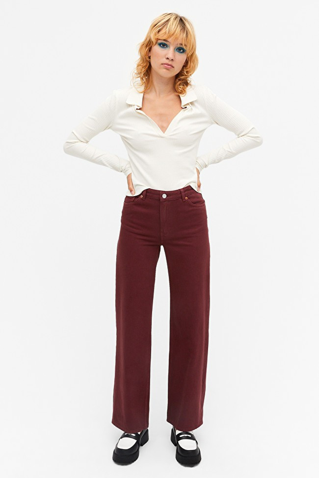 Yoko wide leg jeans | Monki