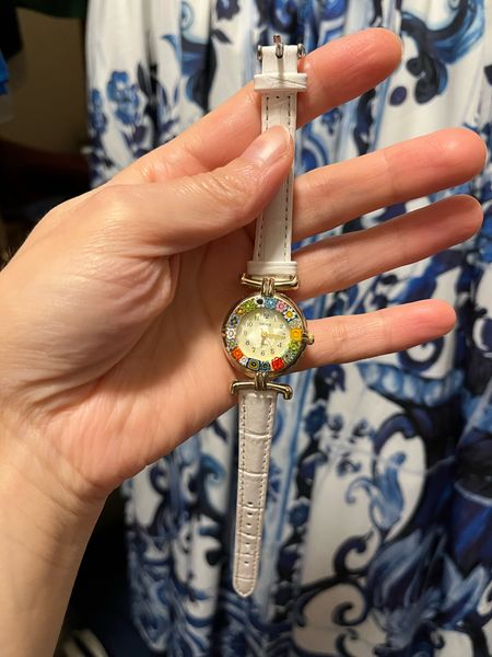 Murano glass watch — comes with certificate of authenticity. Makes a great gift for any woman. All are unique. 
Full disclosure: I had to replace the straps after a while and the battery. 
Venice glass. 

#LTKstyletip #LTKFind
