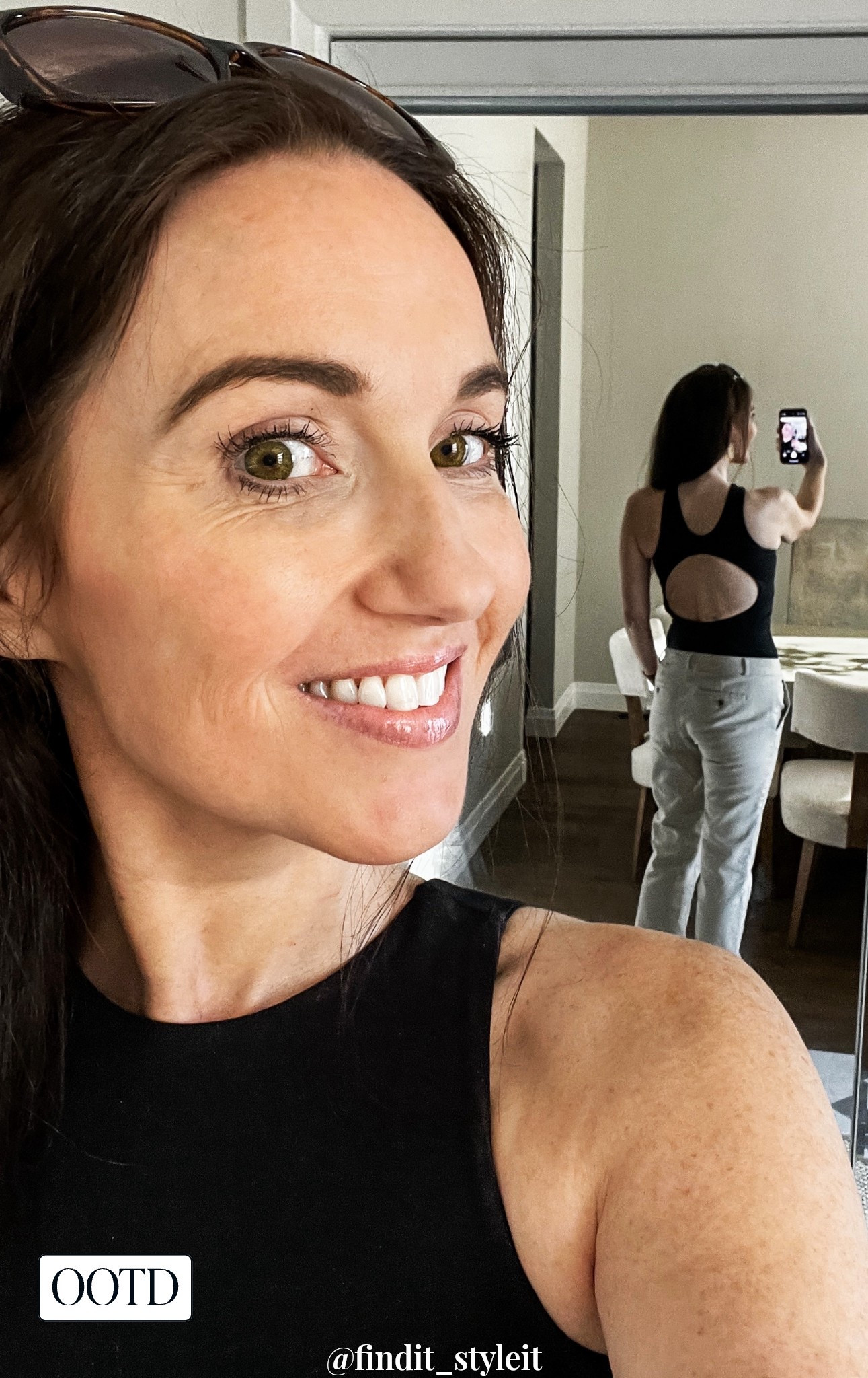 Open back black bodysuit with beige chino pants. Casual chic everyday outfit. 

#summeroutfit #casualchic #teacheroutfit

#LTKcanada #LTKsale #LTKstyletip