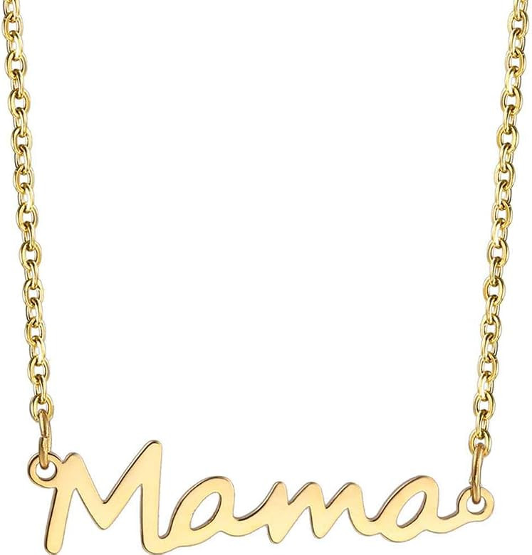 Jude Jewelers Stainless Steel Mother's Day Birthday Christmas Mama Mom Charm Collar Necklace | Amazon (US)