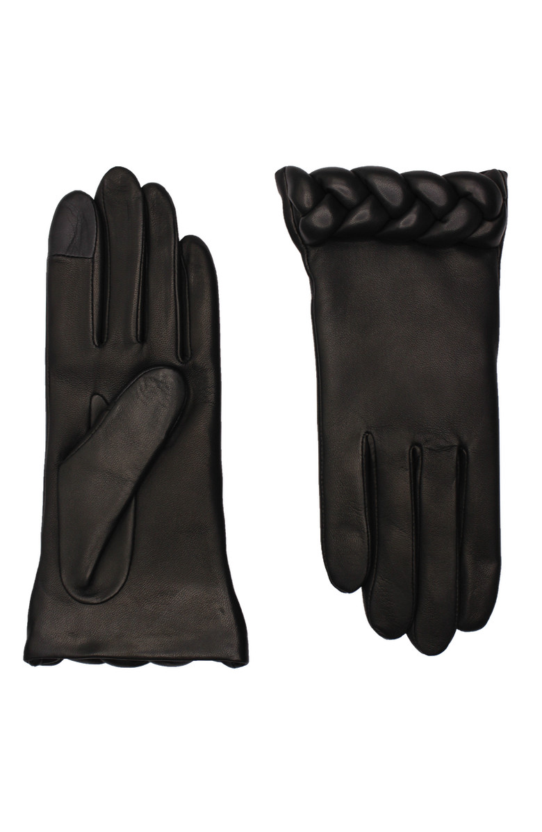New Edith Lambskin Glove Lined in Cashmere with Braided Cuff | Nordstrom