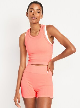 Seamless Ribbed Tank Top | Old Navy (US)