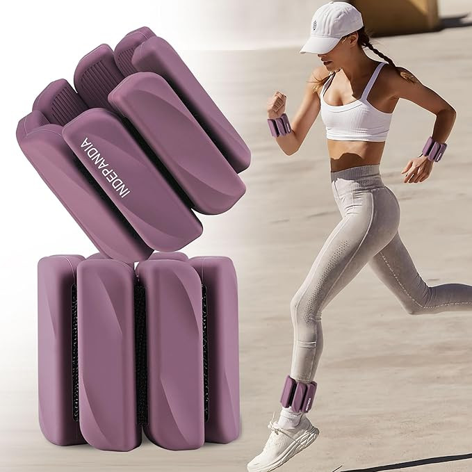 Wrist & Ankle Weights for Women and Men, 2lbs/4lbs Pairs Adjustable Silicone Weighted Bangles for... | Amazon (US)