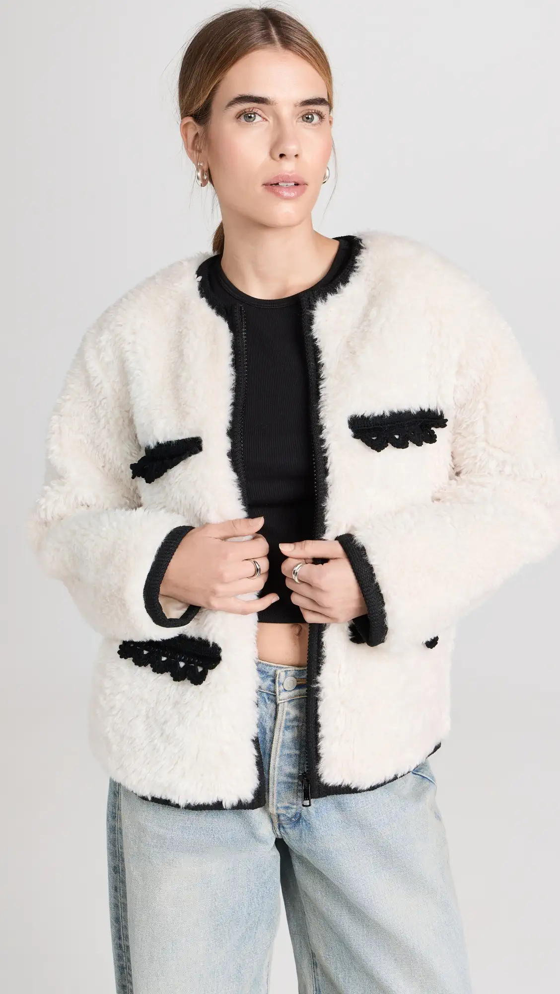 Sea Harper Faux Fur Crochet Parka | Shopbop | Shopbop