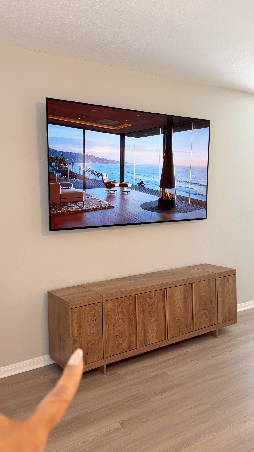 Modern tv console & neutral decor 🤎✨ 

#LTKHome