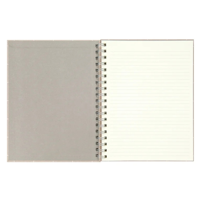 Mintgreen Spiral Bound Notepad, 7.4" x 9.75", Checked Tan, 105 Sheets | Walmart (US)