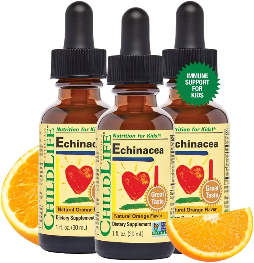 CHILDLIFE ESSENTIALS Liquid Echinacea for Kids - Immune Booster for Kids, All-Natural, Gluten-Fre... | Amazon (US)