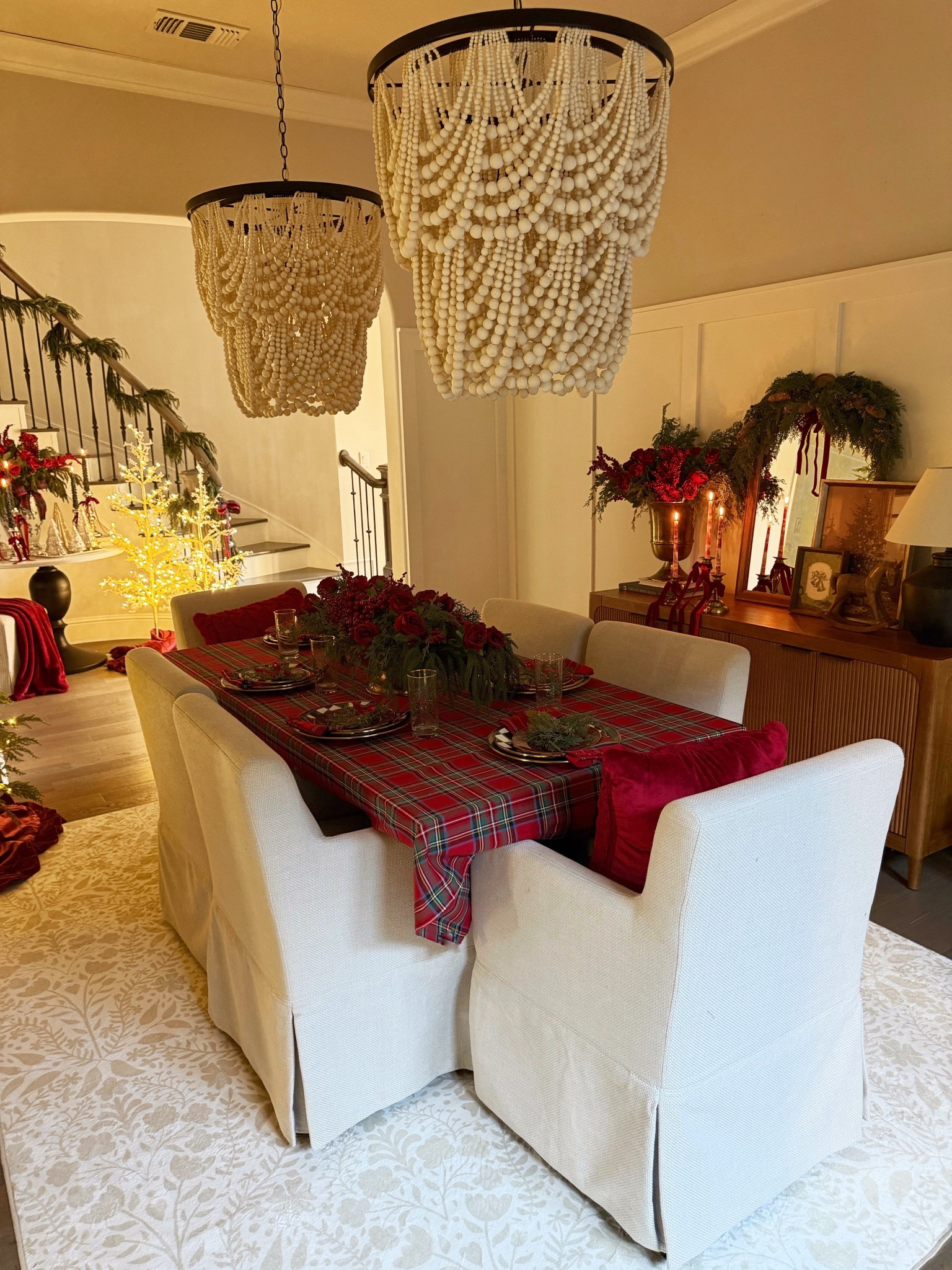 Christmas dining room decor 

#LTKCyberWeek #LTKHoliday #LTKHome