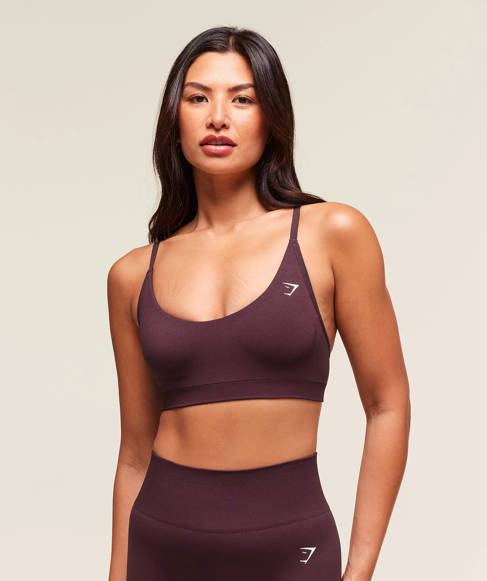 Gymshark Everyday Seamless Racerback Sports Bra - Cherry Purple | Gymshark US