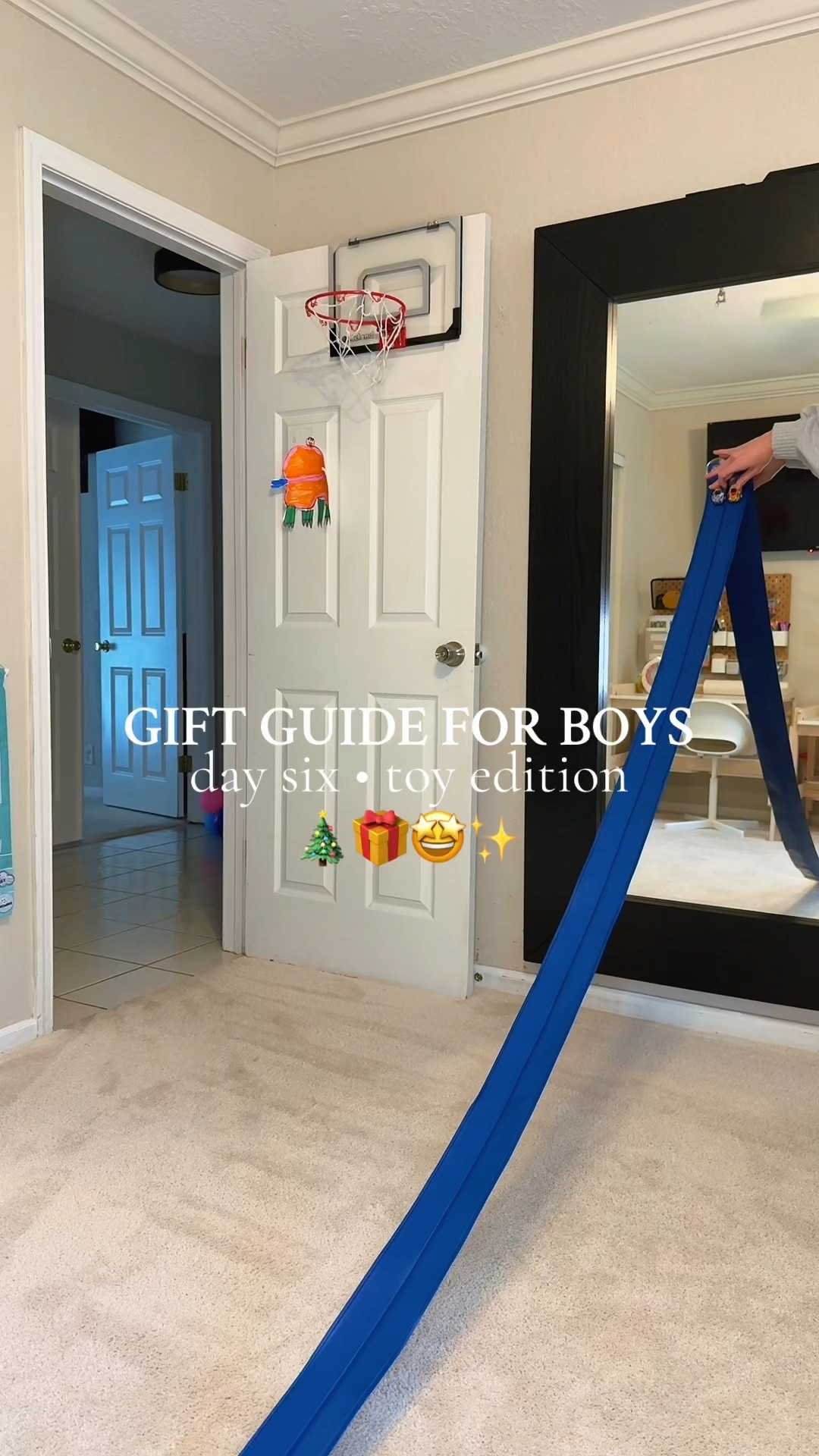GIFT GUIDE FOR BOYS - DAY 6! This 15 ft flexible rack track is so fun. Stick it on anything that it can be suctioned to! 

#LTKKids #LTKHoliday #LTKGiftGuide