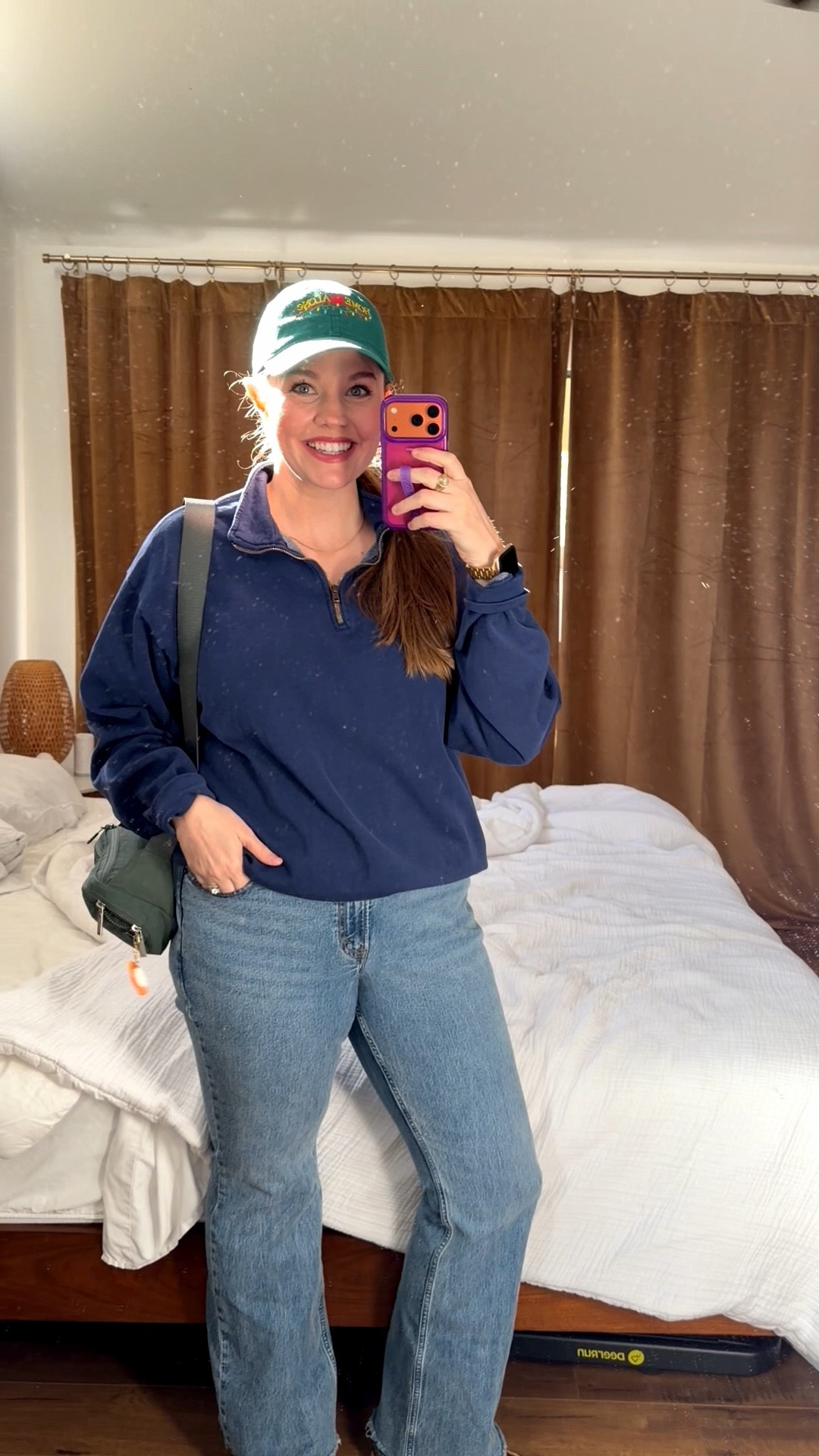 Last minute Christmas shopping look! (Excuse my dusty mirror!)

..................................................
Comfort colors pullover quarter zip pullover navy sweatshirt quarter zip sweatshirt bootcut jeans Abercrombie jeans size 14 jeans brown sperrys boat shoes light wash jeans medium wash jeans Abercrombie size 14 try on belt bag home alone hat baseball cap winter look winter outfit travel look travel outfit airport look airport outfit ootd outfit of the day casual outfit mom uniform mom look errands outfit leather shoes crossbody bag Amazon jewelry outfit video

#LTKootd #LTKMidsize #LTKFindsUnder100