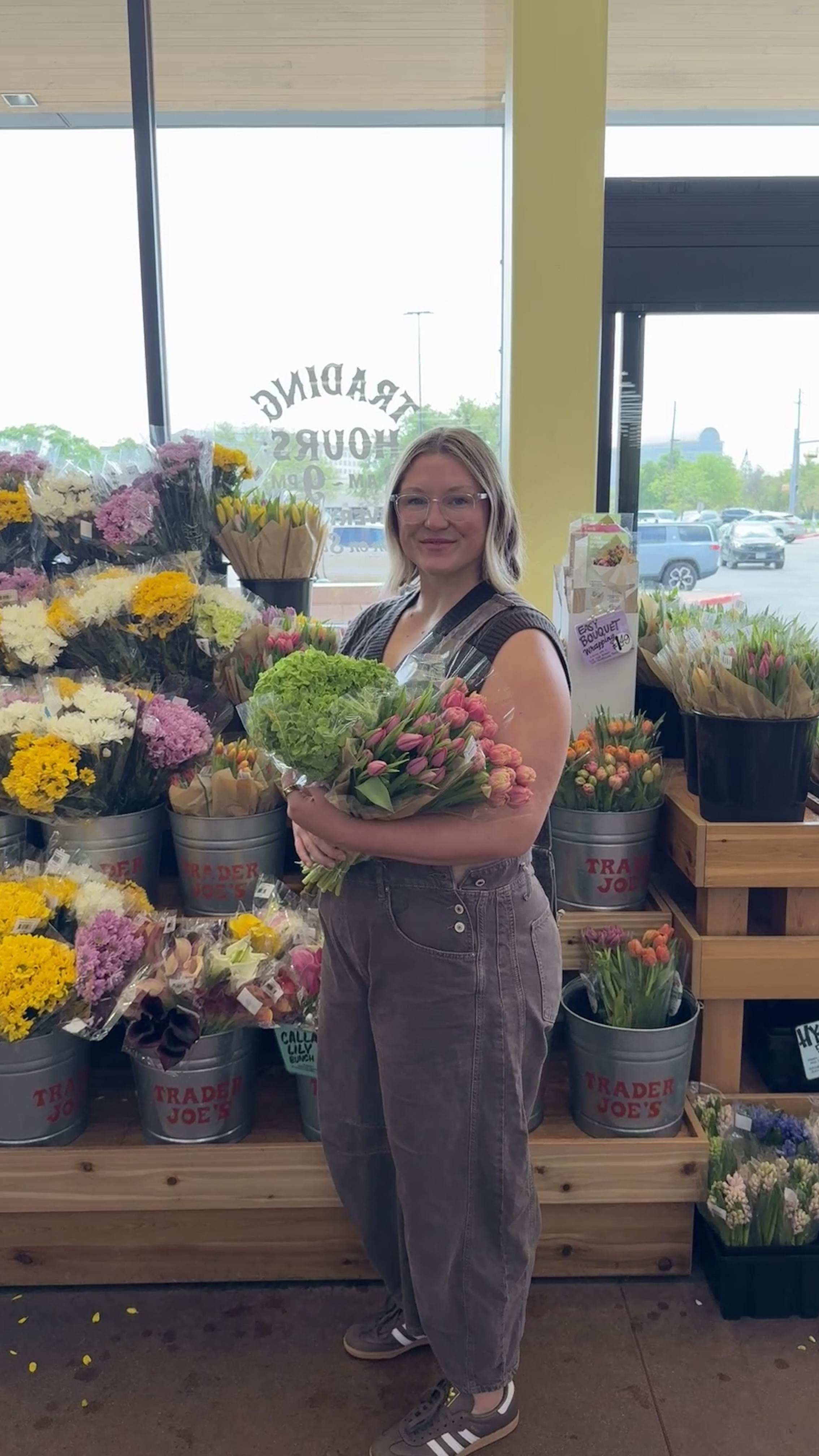 🌸 Flowers for spring. Wearing my favorite brown overalls! 

#LTKMidsize #LTKPlusSize