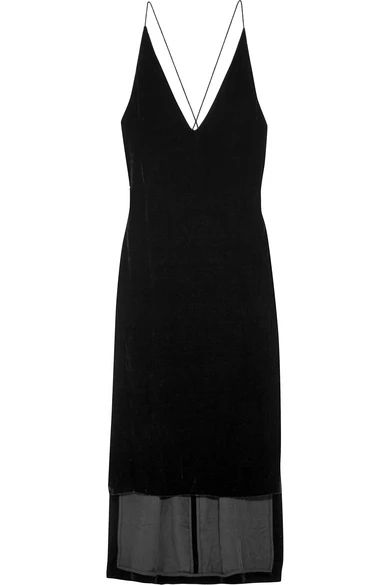 Velvet dress | NET-A-PORTER (UK & EU)