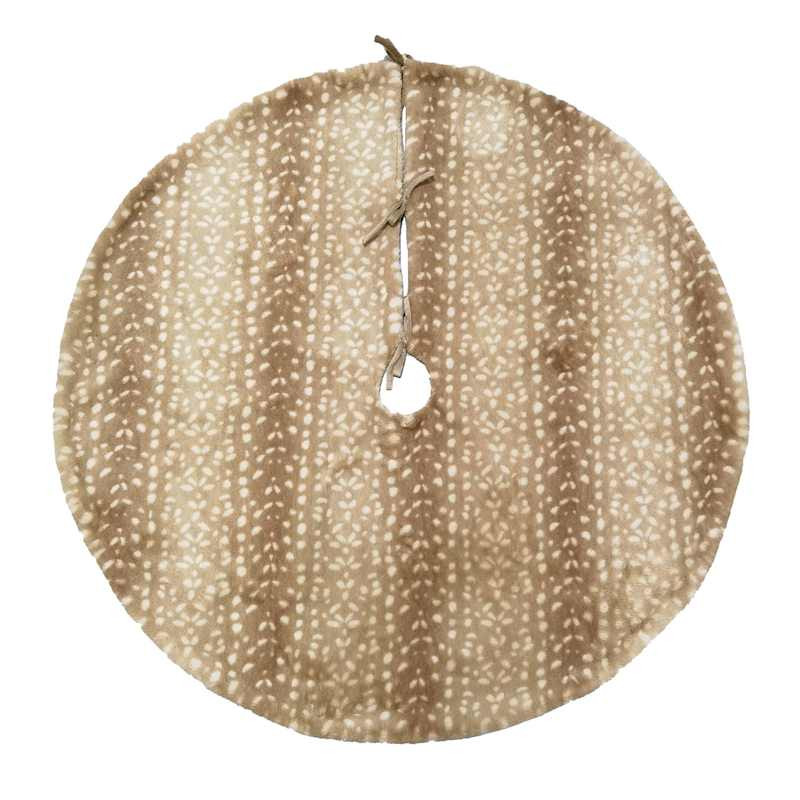 Faux Fawn Fur Tree Skirt, 48" | At Home
