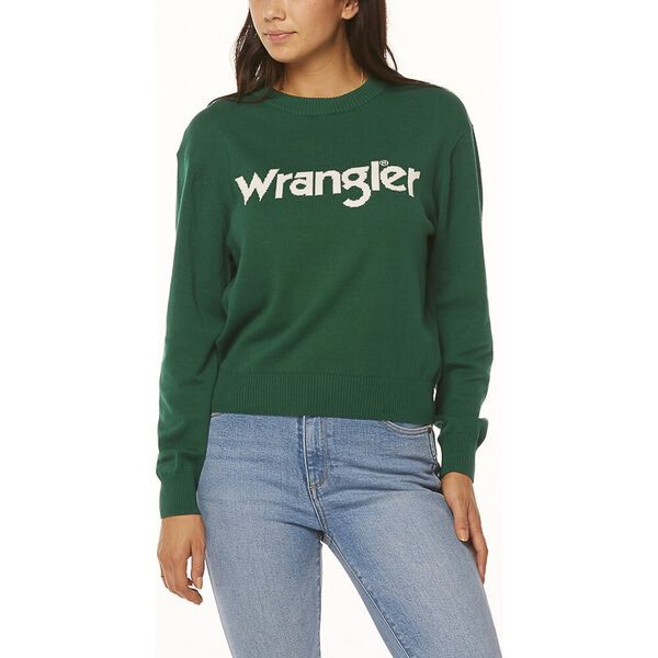 WRANGLER SWEATER GREEN/WHITE | Wrangler (AU)