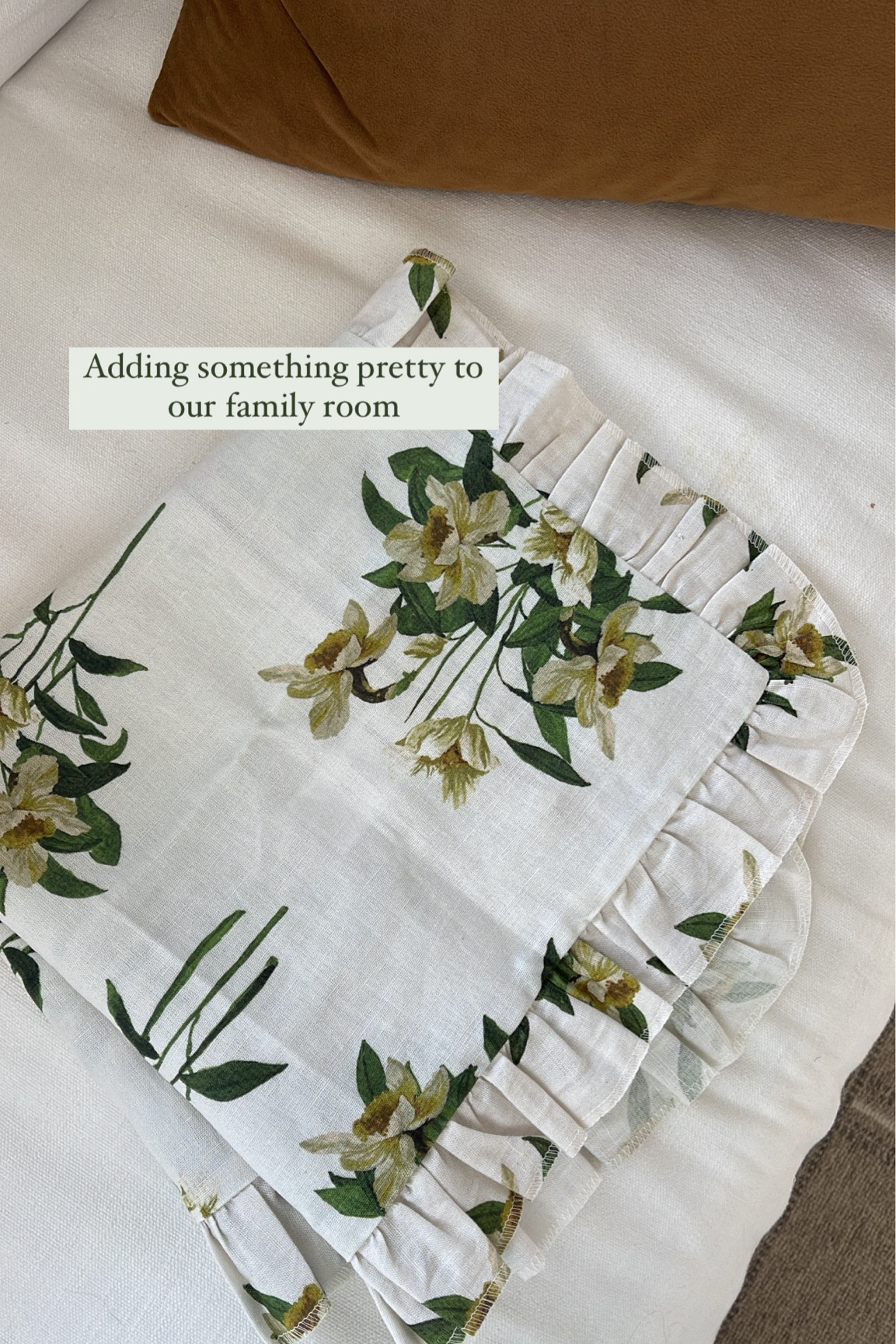 Adding these pretty floral pillows to our family room! Love the pattern, ruffle…and the price!! Under $50 each!

#LTKhome #LTKfindsunder50 #LTKSeasonal