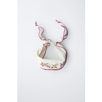 Zara - Cross Stitch Embroidered Bandana - Ecru - M - Kids | Zara US