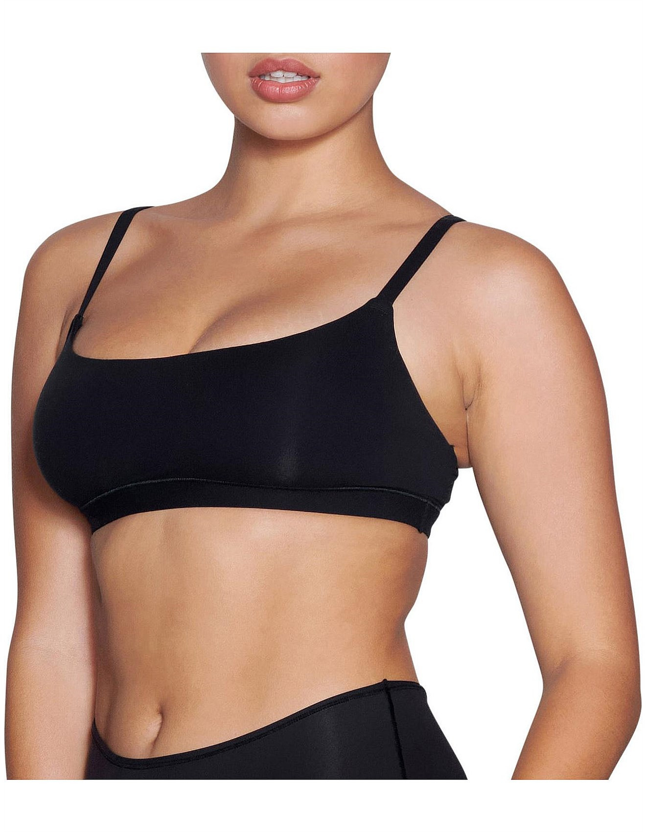 FITS EVERYBODY SCOOP NECK BRALETTE ONYX | David Jones (Australia & New Zealand)