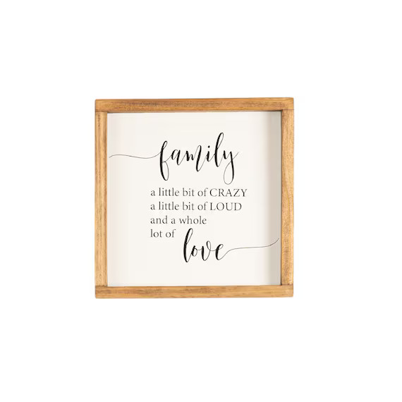 Family Sign  Wood Sign  A Little Crazy  A Whole Lot of Love | Etsy | Etsy (US)