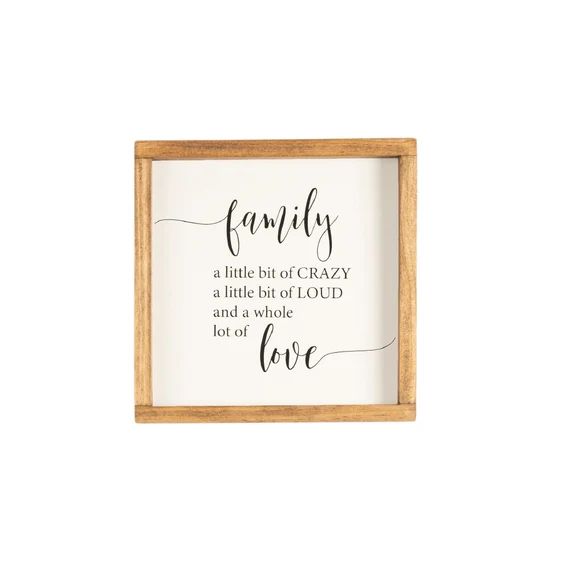 Family Sign  Wood Sign  A Little Crazy  A Whole Lot of Love | Etsy | Etsy (US)