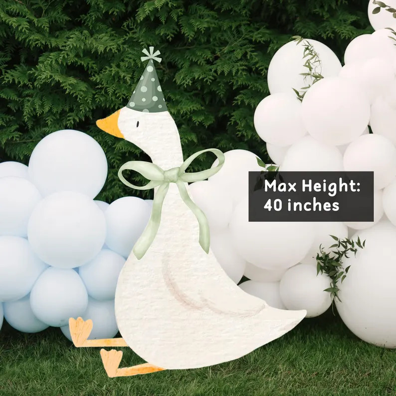One Silly Goose Big Decor Cutout, One Silly Goose Birthday Party, One Silly Goose Prop, Goose Wit... | Etsy (US)
