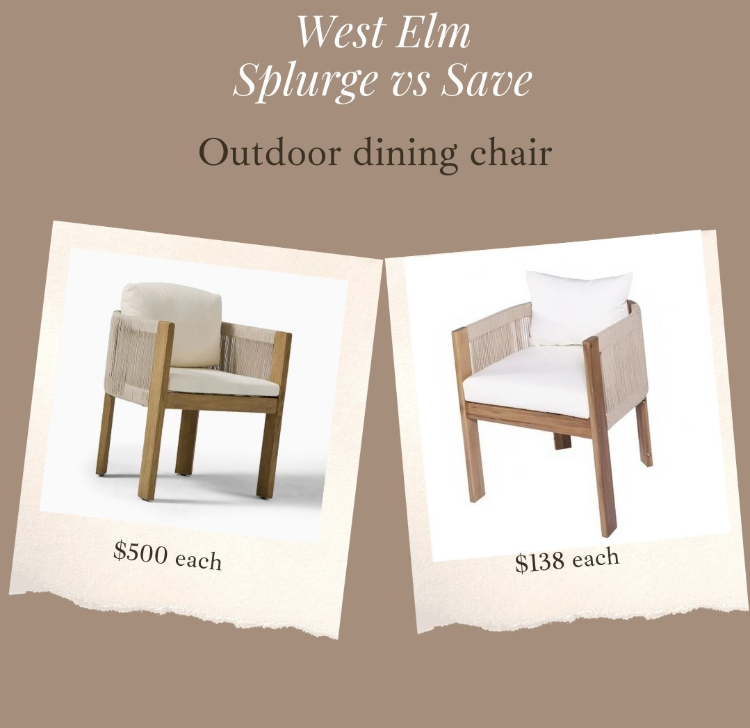 First ever look for less for one of my favorite outdoor dining chairs!!!! 😍😍 brand new / no reviews yet, but my outdoor dining chairs are from this brand and they’re amazing! 

#LTKHome #LTKSeasonal #LTKSaleAlert