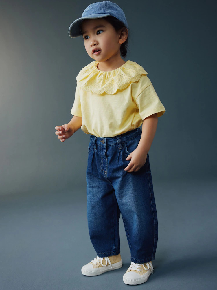 Blue Denim Barrel Jeans (3mths-7yrs) | Next EU