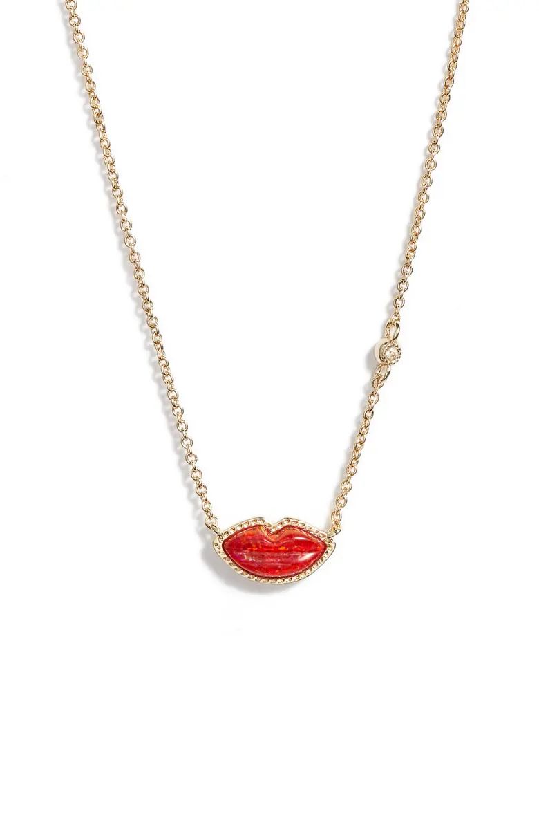 Lab Grown Opal Lips Pendant NecklaceKENDRA SCOTT | Nordstrom