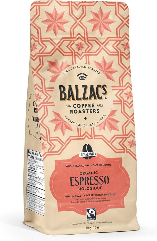 Balzac’s Coffee Roasters - Espresso Blend | Fairtrade Organic | 100% Arabica Whole Bean Coffee ... | Amazon (CA)
