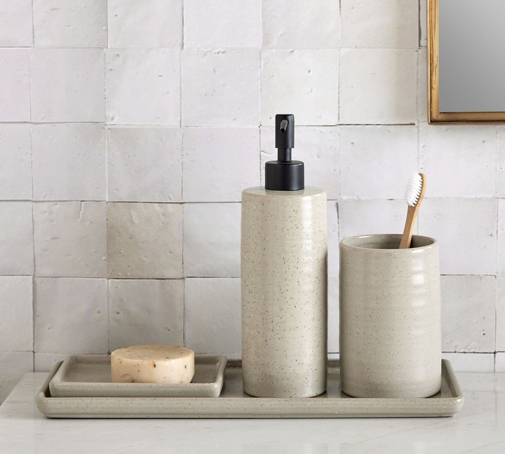 Speckled Ceramic Bathroom Accessories | Pottery Barn (US)