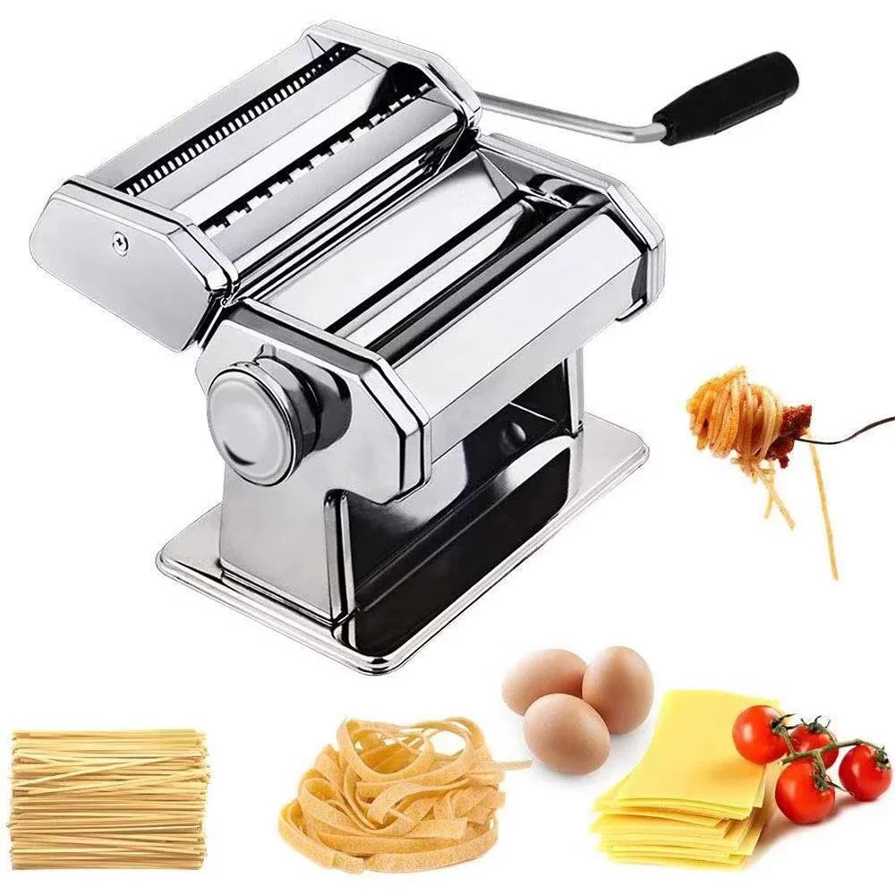 Pasta Machine Mighty Rock 150 Roller Pasta Maker, Roller Cutter Noodles Maker with Washable Alumi... | Walmart (US)