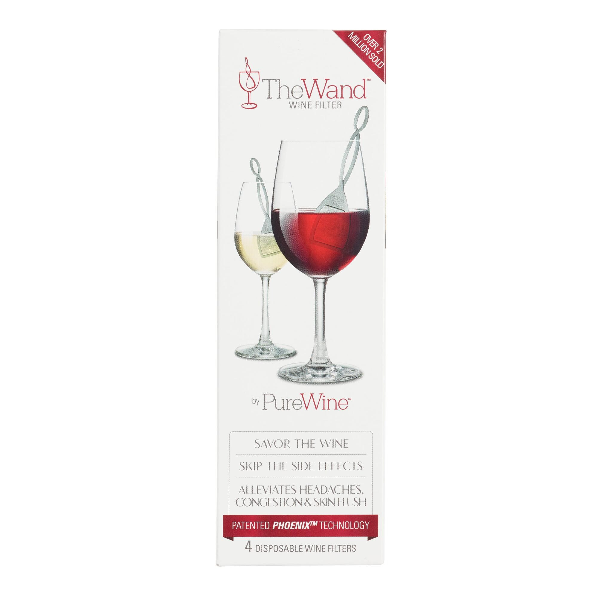 The Wine Wand Wine Filter 4 Pack: Silver - Metal by World Market | World Market