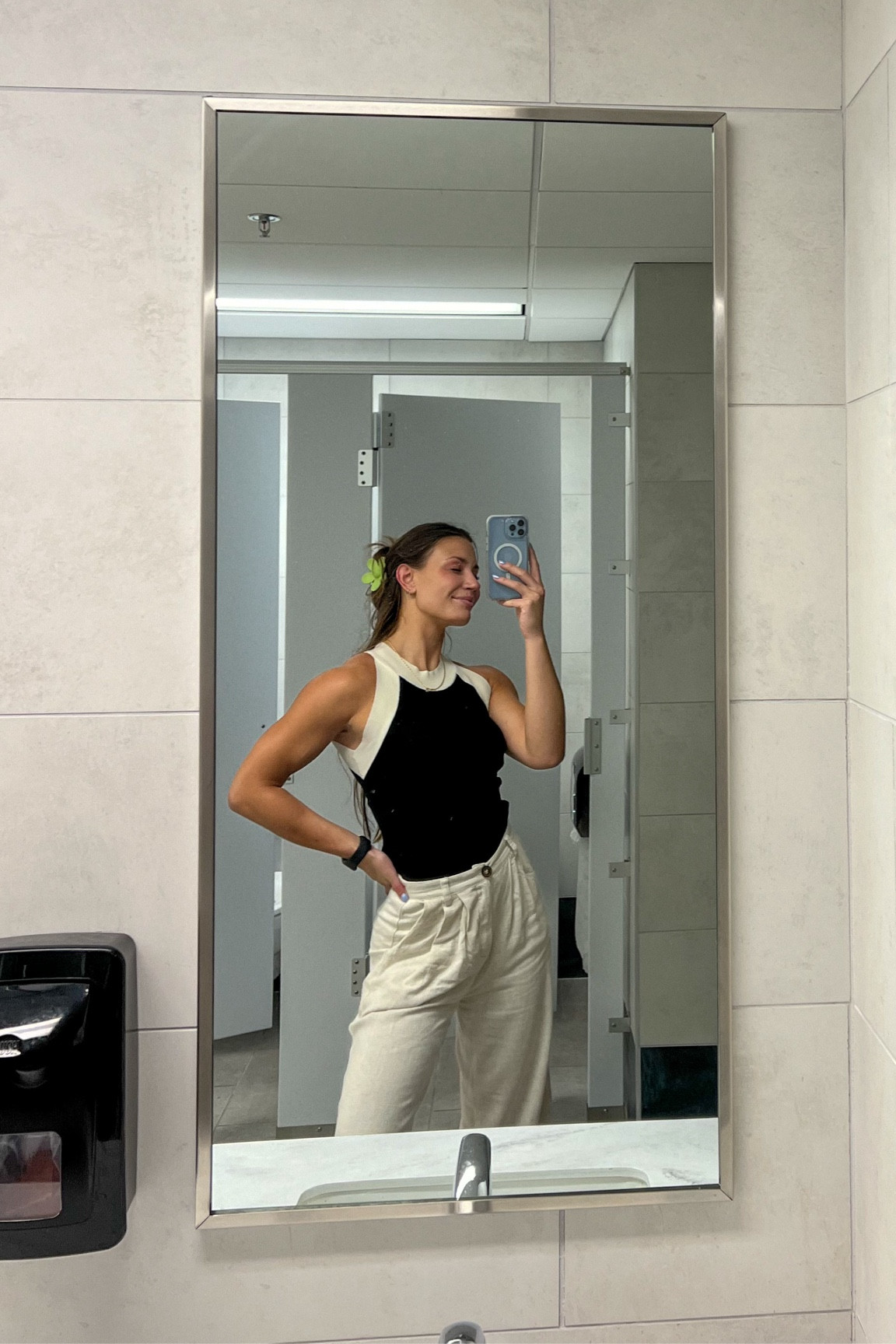 linked similar!! 

shirt is an taylor but a few years old & pants are bobbles and lace (small boutique) but abercrombie ones are very similar 

#LTKFindsUnder100 #LTKWorkwear