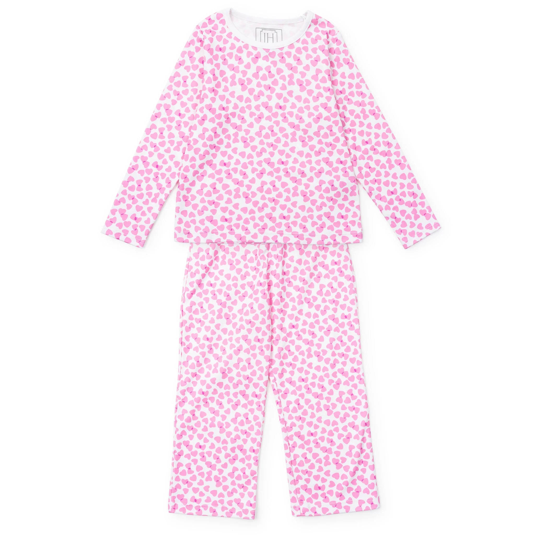 Millie Girls' Pant Set - Confetti Hearts Pink | Lila and Hayes