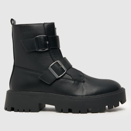 Womens Black schuh Aubrey Buckle Boots | schuh | Schuh