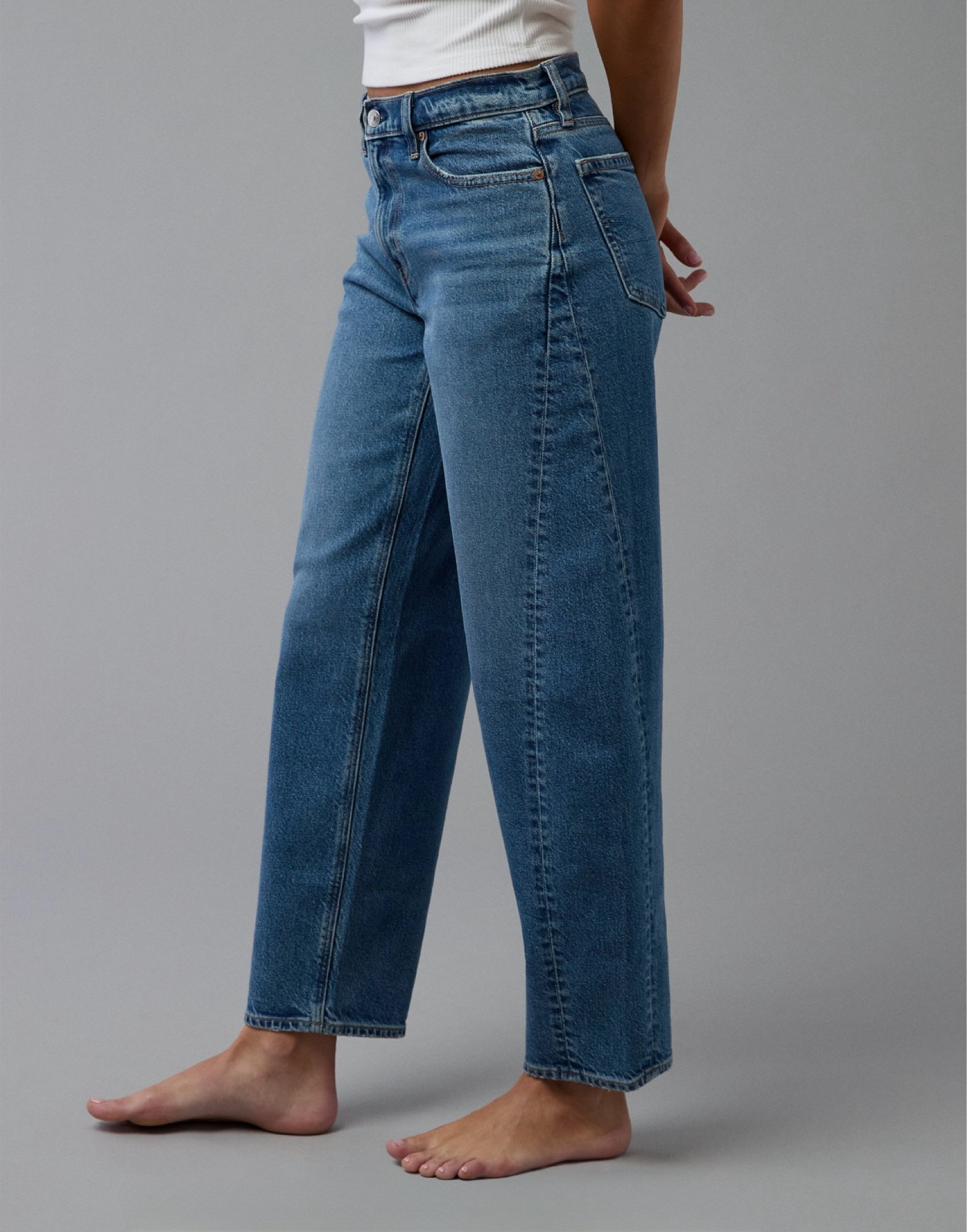 LOVE these barrel jeans! $45