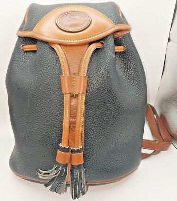 Dooney and Bourke Allie backpack Vintage Thick Quality Leather Medium Size | eBay US
